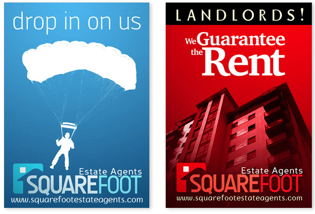 Squarefoot estate agents posters